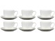 Bitz Kaffeetasse 240 ml, 6 Stück, Weiss, Material: Porzellan