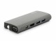 LMP Dockingstation USB-C Travel Dock Space Grau