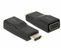 DeLock Adapter HDMI - VGA Schwarz, Kabeltyp: Adapter