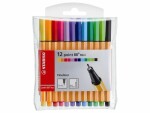 STABILO Fineliner point 88 MINI 12 Stück, Mehrfarbig