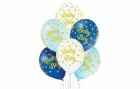 Belbal Luftballon Baby Boy Dots Blau/Weiss, Ø 30 cm