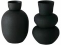 Boltze Vase Maynar 2 Stück, 17 cm, Schwarz, Höhe