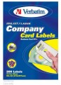 Verbatim Company Card Labels - A4 (210 x 297