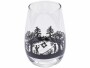 Kadastar Trinkglas Bergchilbi 400 ml, 1 Stück, Schwarz/Transparent