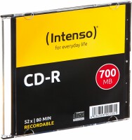 Intenso CD-R Slim 80MIN/700MB 1001622 52X 10 Pcs 