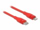 DeLock USB-Kabel rot USB C - USB C 1
