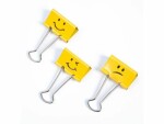 Rapesco Papierklemme Foldback Emojis 32 mm, Gelb, Klemmweite: 14