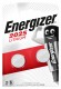 ENERGIZER Knopfzelle Lithium          3V - CR2025    165 mAh                2 Stück