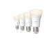 Philips Hue Leuchtmittel White, 9 W, E27, 4 Stück, Bluetooth