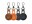4smarts AirTag Kunstleder Case Set, Zubehörtyp Mobiltelefone: Key Finder-Hülle, Detailfarbe: Orange, Blau, Braun, Schwarz