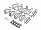 Hewlett-Packard HPE for D-rings - Rack - Kabelführungssatz - für