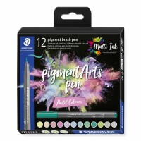 STAEDTLER Fasermaler mit Pinselspitze 371 C12-2 pigment pen 376