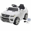vidaXL Elektroauto Ride-on Mercedes Benz ML350 Weiß 6 V mit