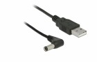 DeLock USB-Stromkabel Hohlstecker 5.5/2.5mm USB A - Spezial 1.5