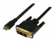 StarTech.com - 1m Mini HDMI to DVI-D Cable - M/M - 1 meter Mini HDMI to DVI Cable - 19 pin HDMI (C) Male to DVI-D Male - 1920x1200 Video (HDCDVIMM1M)