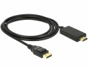 DeLock Kabel DisplayPort - HDMI, 2 m, Kabeltyp: Anschlusskabel