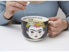 Kikkerland Universaltasse Frida 411 ml, 1 Stück, Schwarz/Weiss