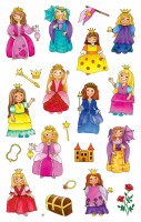 Z-DESIGN Sticker Kids 53198 Prinzessinen 3 Stück, Kein