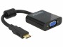 DeLock Adapterkabel Mini-HDMI - VGA Schwarz, Kabeltyp