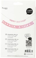 I AM CREATIVE Girlande, Birthday,rosa,230cm 6010.964 2 Stück, Kein