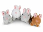 Mamanimals Kuscheltier Hasen Babys 4 Stück 8.5 cm, Plüschtierart