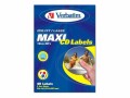 Verbatim Maxi CD Labels - CD (120 mm) (20 Bogen x 2) CD-Etiketten
