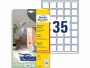 Avery Zweckform QR Code Etiketten 35 x 35 mm, Weiss