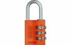 Abus Zahlenschloss 145/30 Lock-Tag Orange Aluminium