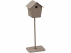 HobbyFun Mini-Utensilien Vogelhaus 10 cm, Detailfarbe: Aschbraun
