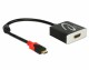 DeLock Adapter USB-C - HDMI, 4K, 20 cm Schwarz