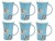 Bild 0 Mila Kaffeetasse Summer Cats 500 ml, 6 Stück, Blau