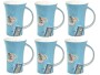 Mila Kaffeetasse Summer Cats 500 ml, 6 Stück, Blau