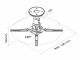 Bild 2 NEOMOUNTS Deckenhalterung BEAMER-C50 Silber, Beameraufnahme: 175