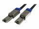 StarTech.com - 1m External Mini SAS Cable - Serial Attached SCSI SFF-8088 to SFF-8088 - 2x SFF-8088 (M) - 1 meter, Black (ISAS88881)