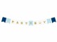 Partydeco Girlande Baby Boy 1.6 m, in Blau/Gold, Detailfarbe