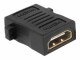 Image 3 DeLock Adapter HDMI - HDMI, mit Schraubanschluss, 1 Stück