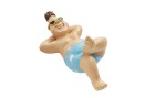 HobbyFun Mini-Figur Badeurlauber 6 cm, Detailfarbe: Beige, Blau