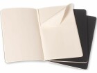 Moleskine Notizbuch A5 Blanko, Schwarz, 3-teilig, Produkttyp