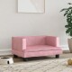 vidaXL Hundebett Rosa 60x40x30 cm Samt