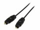 StarTech.com - 15 ft Thin Toslink Digital Optical SPDIF Audio Cable