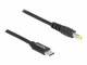 DeLock Ladekabel USB-C zu 5.5 x 2.5 mm Stecker