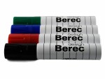 Berec Whiteboard-Marker Jumbo 4er Etui, Blau/Grün/Rot/Schwarz