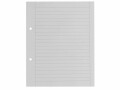 Office Focus Heftblatt FSC E5, Liniert, Grau, Produkttyp: Heftblatt