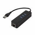 LOGILINK USB3.0 3-Port Hub with Ethernet - Hub