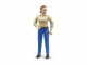 Bruder Spielwaren Figur Frau mit blauer Hose, Fahrzeugtyp: Zubehör