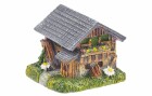 HobbyFun Mini-Haus 3 cm, Detailfarbe: Grün, Braun, Material