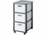 Rotho Schubladenbox Tower Country A4 Weiss, Breite: 32.5 cm