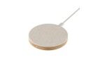 Woodcessories Wireless Charger EcoPad Holz Eiche / Leinen, Induktion