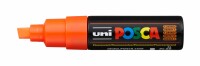 UNI-BALL  Posca Marker 8mm PC8K F.ORANG fluo orange, Keilspitze, Kein