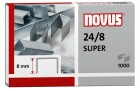 Novus Heftklammer 24/8 Super 1000 Stück, Verpackungseinheit